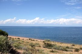 A sud del lago Issyk-Kul