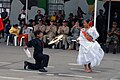 Pareja de niños bailando Marinera