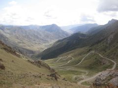 Strada panoramica verso il lago