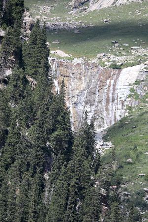 Wide waterfall in Barskoon, Kyrgyzstan.jpg